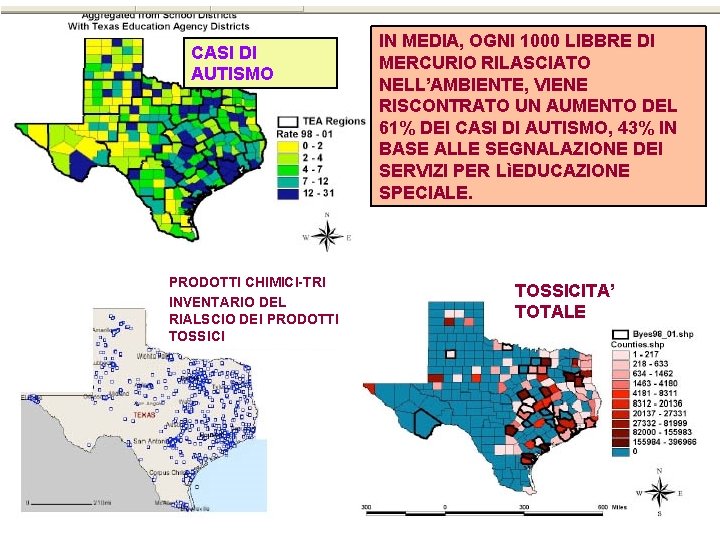 CASI DI AUTISMO PRODOTTI CHIMICI-TRI INVENTARIO DEL RIALSCIO DEI PRODOTTI TOSSICI IN MEDIA, OGNI