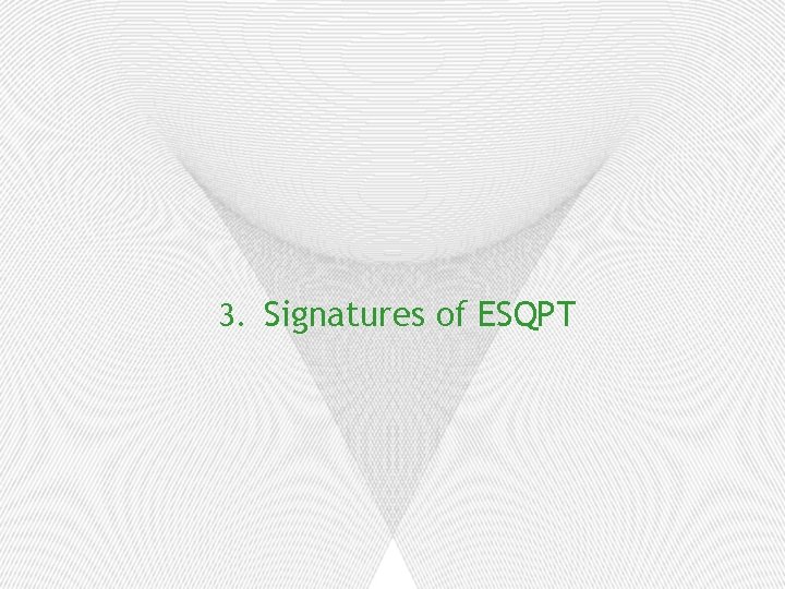 3. Signatures of ESQPT 