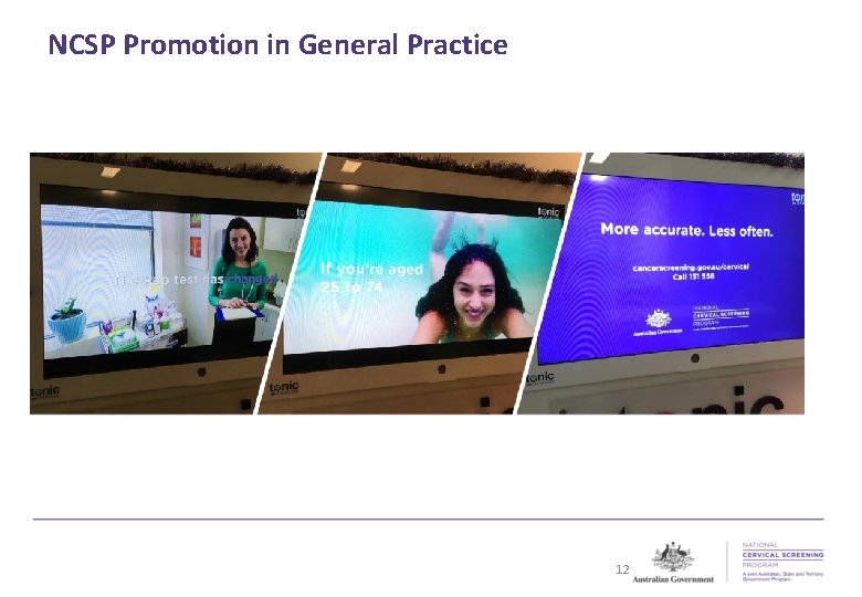 NCSP Promotion in General Practice Tonic Health Media is Australia’s largest health and wellbeing