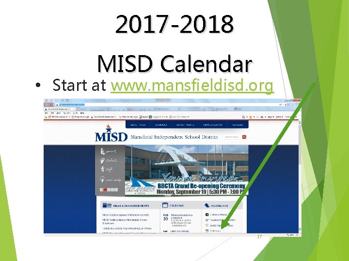 2017 -2018 MISD Calendar • Start at www. mansfieldisd. org 37 
