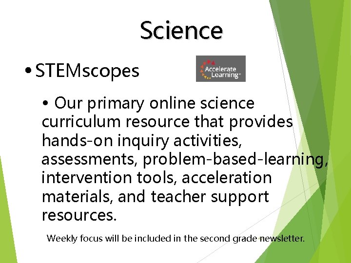 Science • STEMscopes • Our primary online science curriculum resource that provides hands-on inquiry