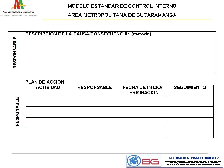MODELO ESTANDAR DE CONTROL INTERNO AREA METROPOLITANA DE BUCARAMANGA 