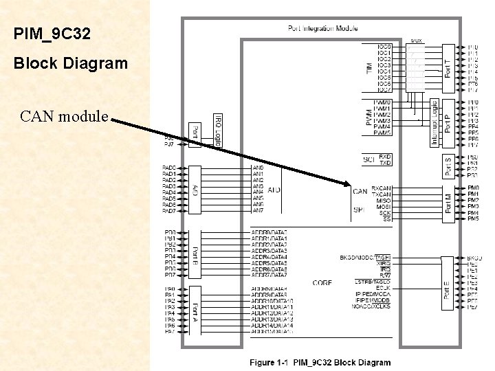 PIM_9 C 32 Block Diagram CAN module 