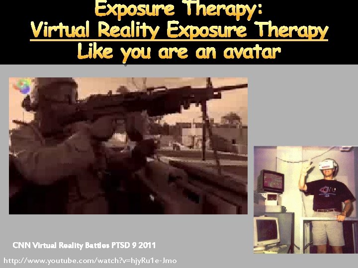 Exposure Therapy: Virtual Reality Exposure Therapy Like you are an avatar CNN Virtual Reality