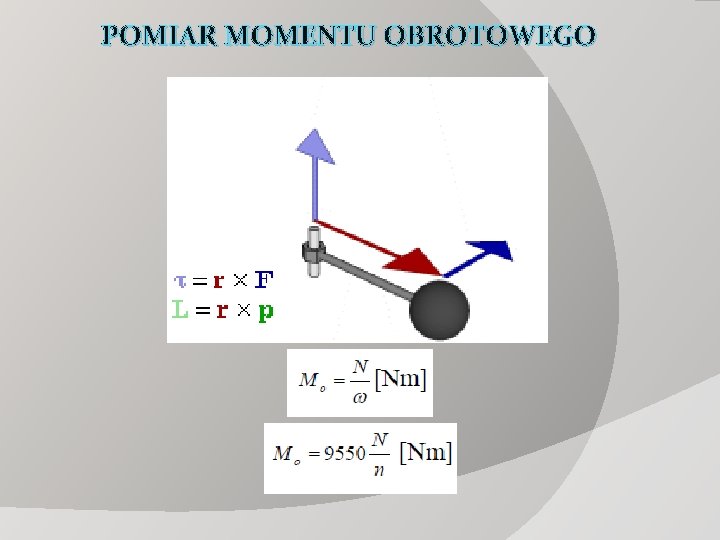 POMIAR MOMENTU OBROTOWEGO 