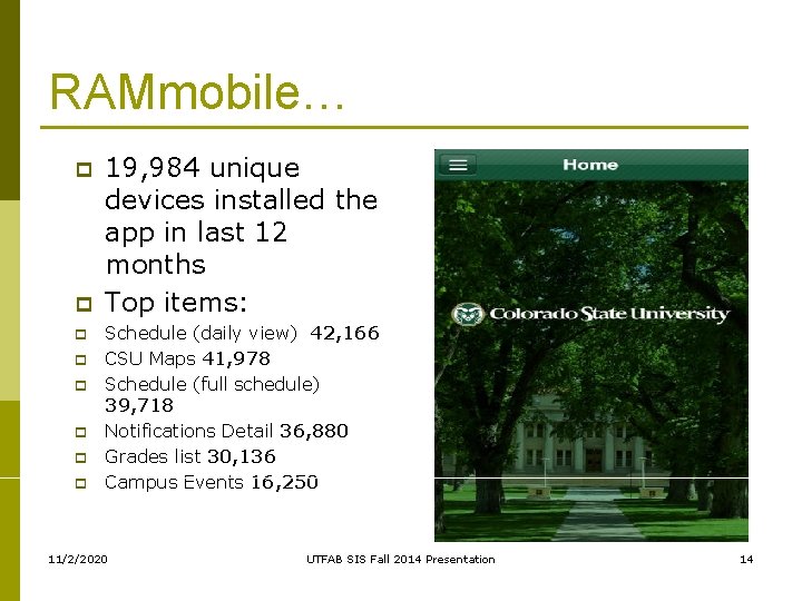RAMmobile… p p p p 19, 984 unique devices installed the app in last RAMmobile… p p p p 19, 984 unique devices installed the app in last