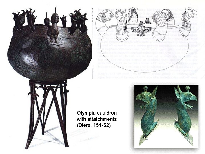 Olympia cauldron with attatchments (Biers, 151 -52) 