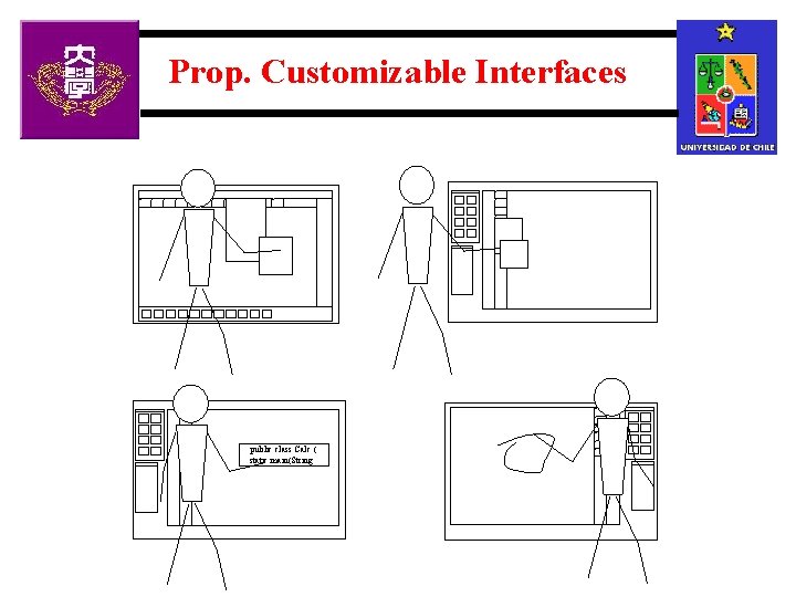 Prop. Customizable Interfaces public class Calc { static main(String … 