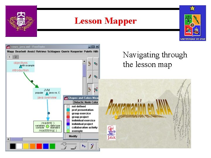 Lesson Mapper Navigating through the lesson map 