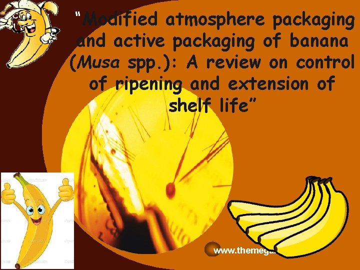 Company LOGO “Modified atmosphere packaging and active packaging of banana (Musa spp. ): A