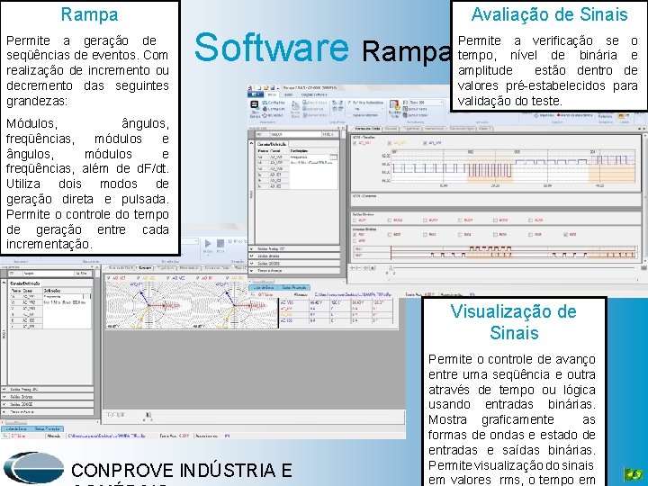 Rampa Permite a geração de seqüências de eventos. Com realização de incremento ou decremento