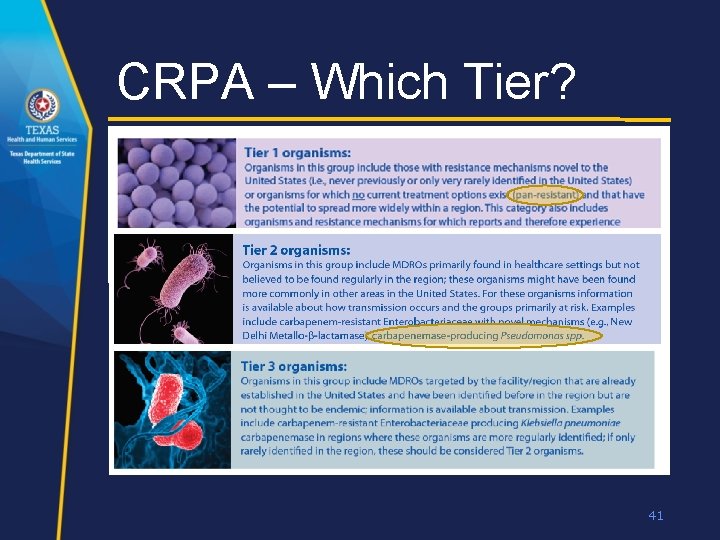 CRPA – Which Tier? 41 