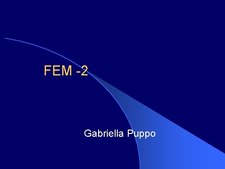 FEM -2 Gabriella Puppo 