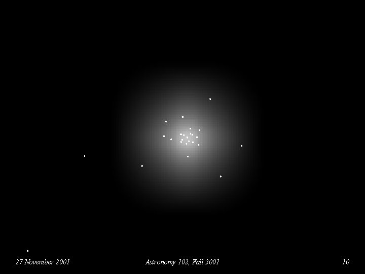 27 November 2001 Astronomy 102, Fall 2001 10 