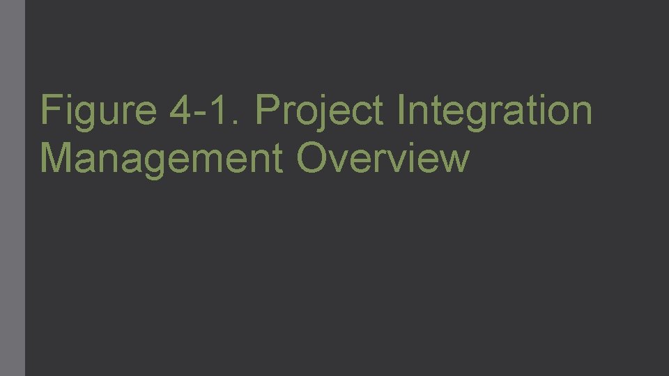 Figure 4 -1. Project Integration Management Overview 