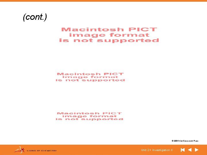 (cont. ) © 2004 Key Curriculum Press. Unit 2 • Investigation II 