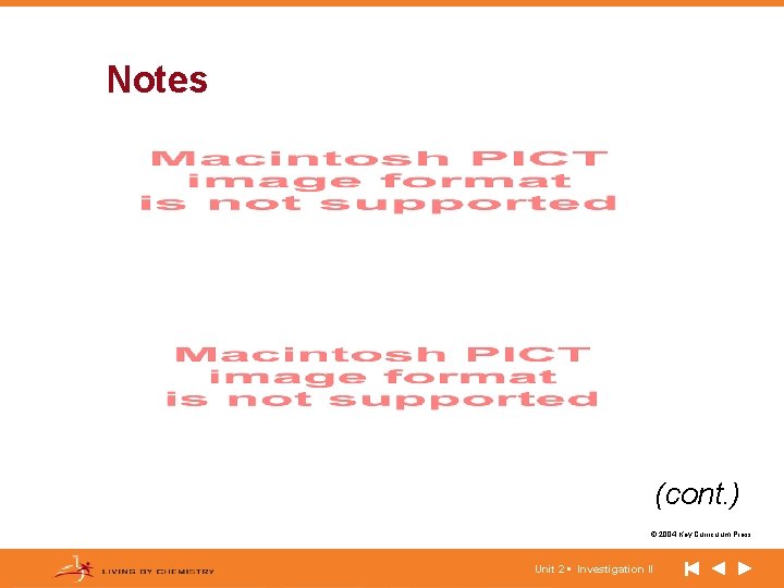 Notes (cont. ) © 2004 Key Curriculum Press. Unit 2 • Investigation II 