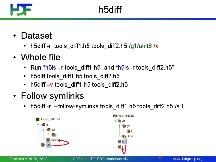 h 5 diff • Dataset • h 5 diff -r tools_diff 1. h 5