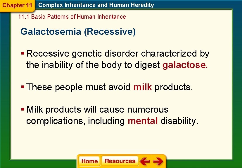 Chapter 11 Complex Inheritance and Human Heredity 11. 1 Basic Patterns of Human Inheritance