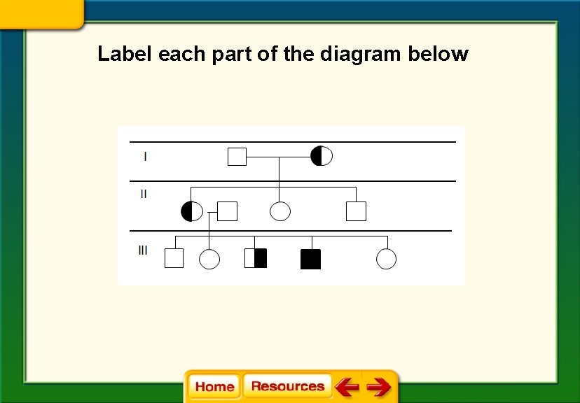 Label each part of the diagram below 