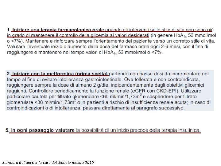 Standard italiani per la cura del diabete mellito 2016 