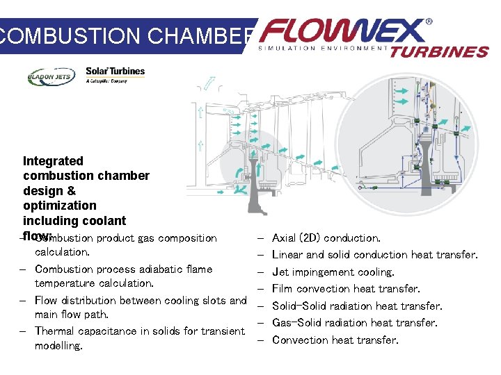 COMBUSTION CHAMBER Integrated combustion chamber design & optimization including coolant –flow: Combustion product gas COMBUSTION CHAMBER Integrated combustion chamber design & optimization including coolant –flow: Combustion product gas