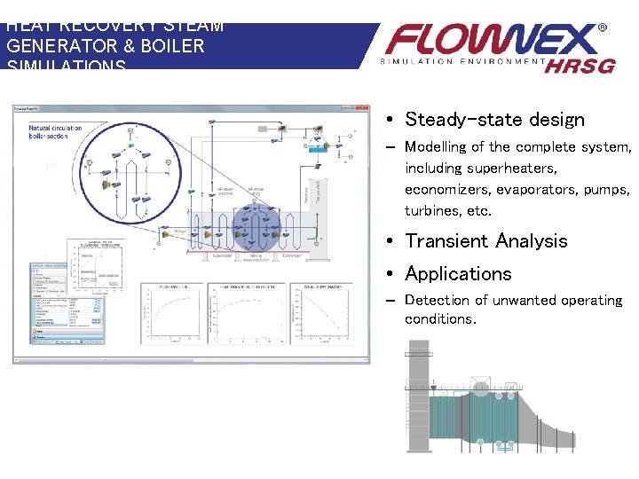 HEAT RECOVERY STEAM GENERATOR & BOILER SIMULATIONS • Steady-state design – Modelling of the HEAT RECOVERY STEAM GENERATOR & BOILER SIMULATIONS • Steady-state design – Modelling of the
