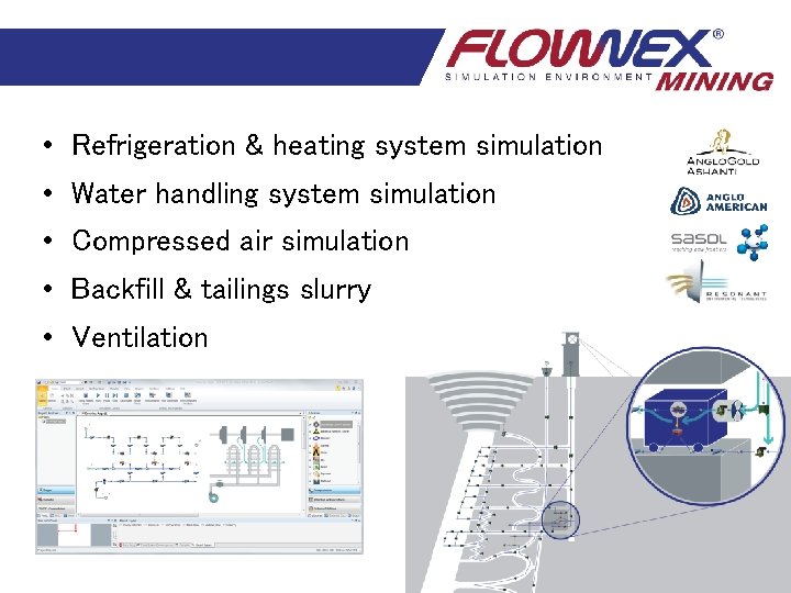 • Refrigeration & heating system simulation • Water handling system simulation • Compressed • Refrigeration & heating system simulation • Water handling system simulation • Compressed