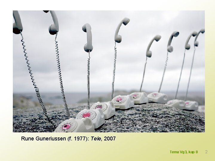 Rune Guneriussen (f. 1977): Tele, 2007 Tema Vg 3, kap 8 2 
