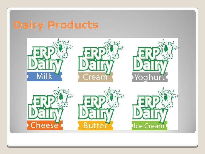 Dairy Products Dairy Products