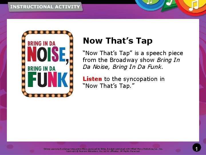 Now That’s Tap “Now That’s Tap” is a speech piece from the Broadway show