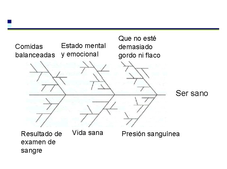 Estado mental Comidas balanceadas y emocional Que no esté demasiado gordo ni flaco Ser