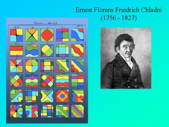 Ernest Florens Friedrich Chladni (1756 - 1827) 