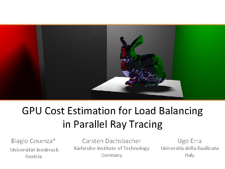 GPU Cost Estimation for Load Balancing in Parallel