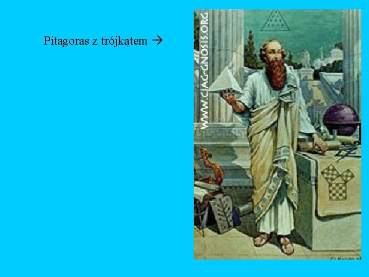 Pitagoras z trójkątem Pitagoras z trójkątem