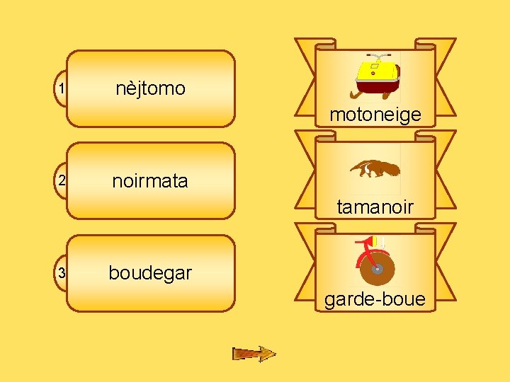 7 fl 1 nèjtomo motoneige 2 noirmata tamanoir 3 boudegar garde-boue 7 fl 1 nèjtomo motoneige 2 noirmata tamanoir 3 boudegar garde-boue