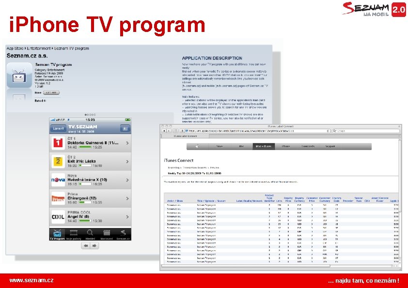 i. Phone TV program www. seznam. cz … najdu tam, co neznám ! 