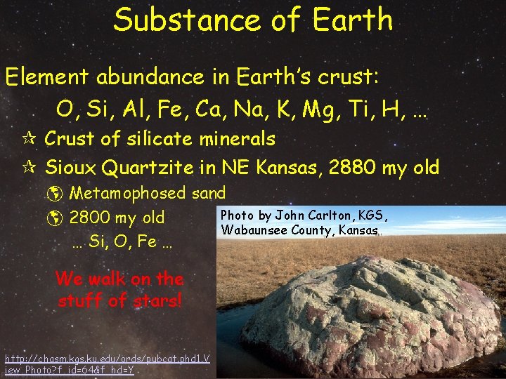 Substance of Earth Element abundance in Earth’s crust: O, Si, Al, Fe, Ca, Na, Substance of Earth Element abundance in Earth’s crust: O, Si, Al, Fe, Ca, Na,