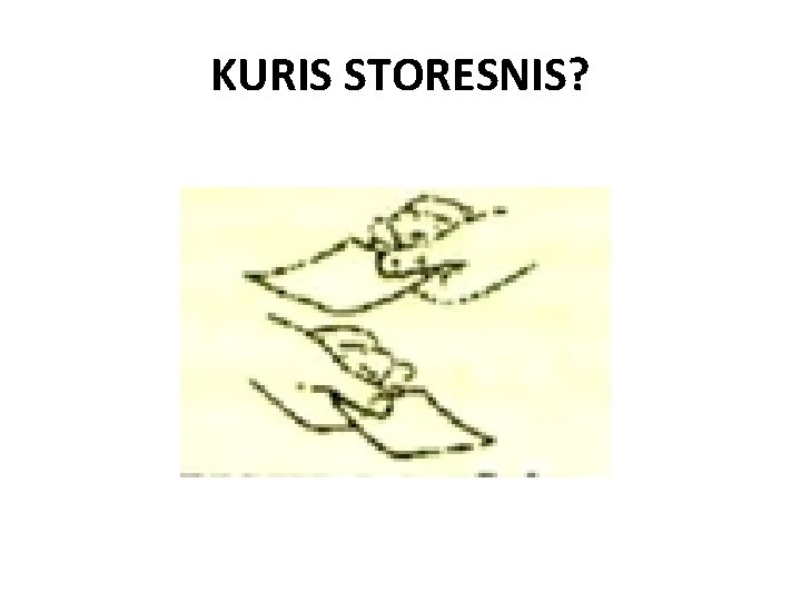 KURIS STORESNIS? 