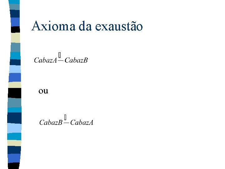 Axioma da exaustão ou 