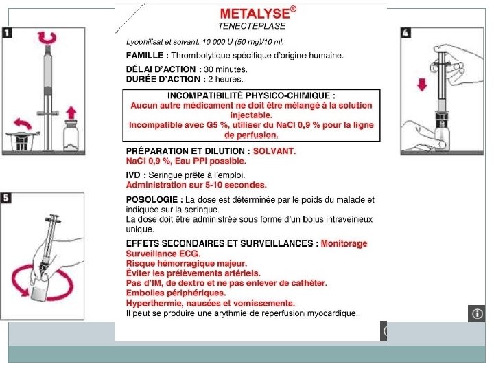 Cas n° 7 �CAT immédiate? Bilan au régulateur Pose VVP ASPIRINE 250 PLAVIX 1