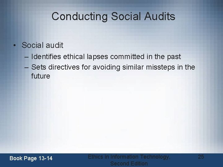 Ethics in Information Technology Second Edition Chapter 1