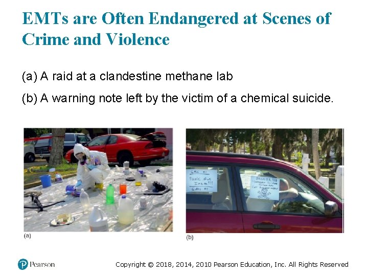 EMTs are Often Endangered at Scenes of Crime and Violence (a) A raid at