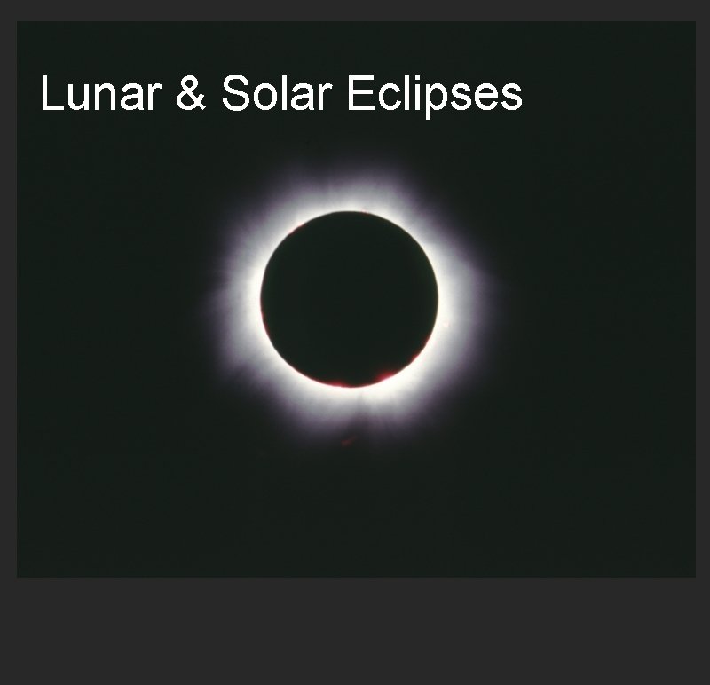 Lunar & Solar Eclipses 