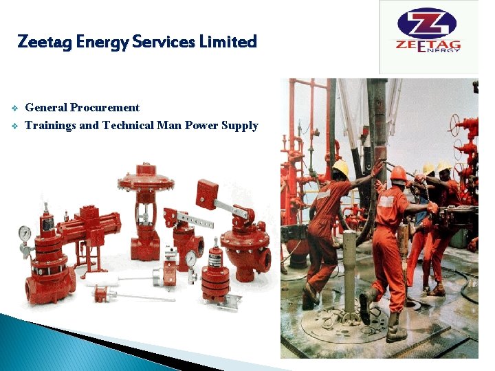 Zeetag Energy Services Limited v v General Procurement Trainings and Technical Man Power Supply