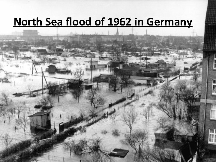 North Sea flood of 1962 in Germany 