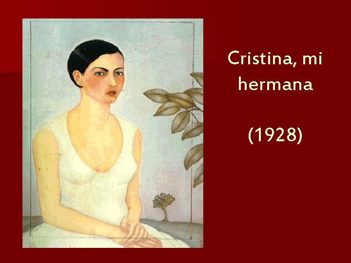 Cristina, mi hermana (1928) 