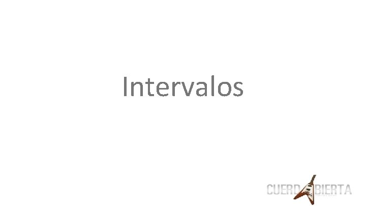 Intervalos 