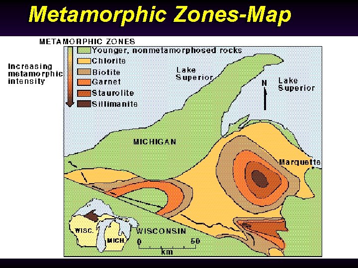 Metamorphic Zones-Map Metamorphic 
