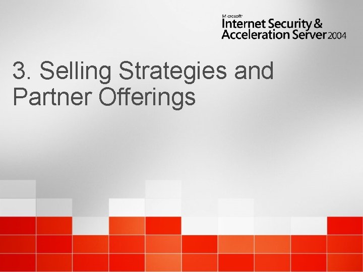 3. Selling Strategies and Partner Offerings 